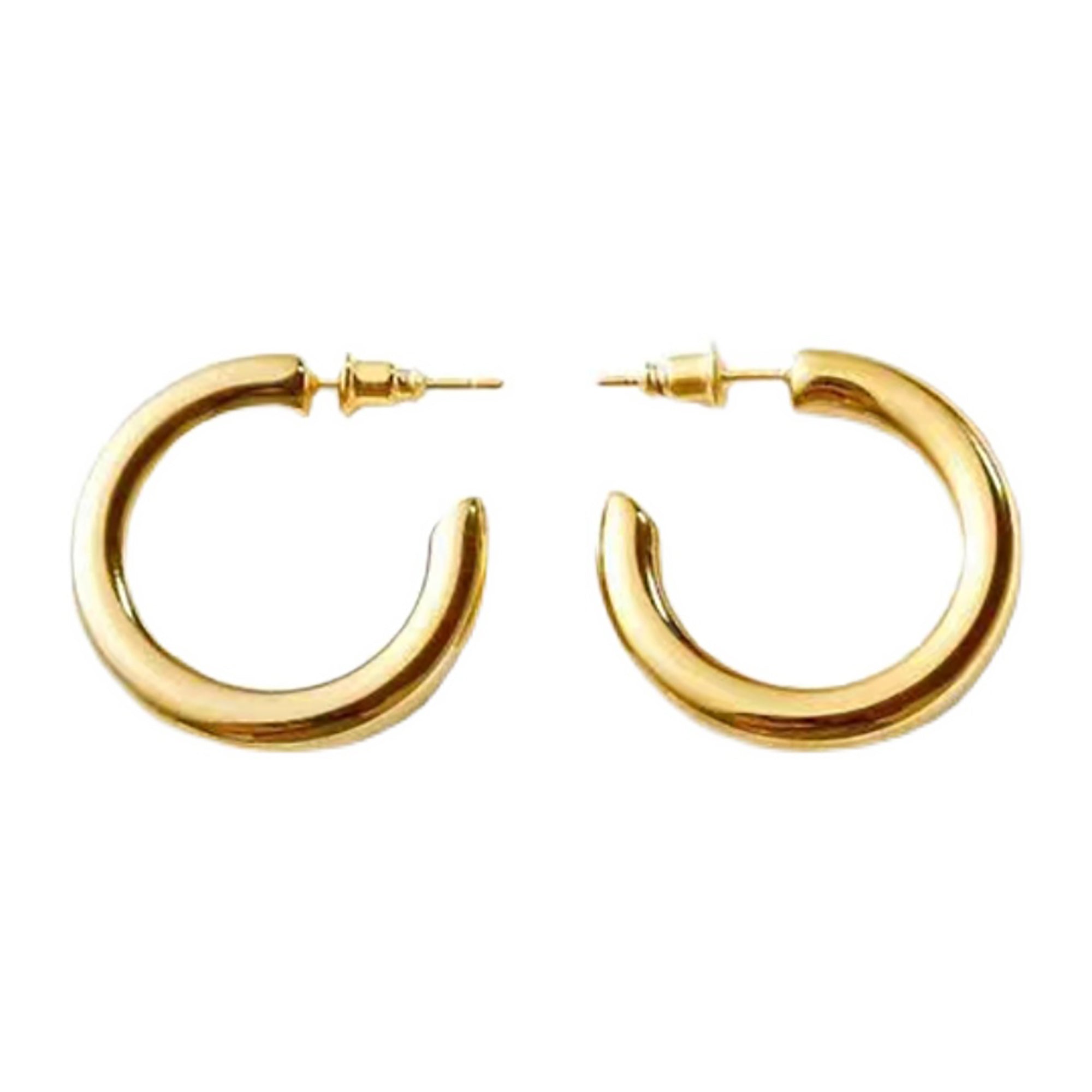 2cm 18K Gold Plated Hoop Earrings Gift wedding influencer styling KOL / Youtuber / Celebrity / Fashion Icon