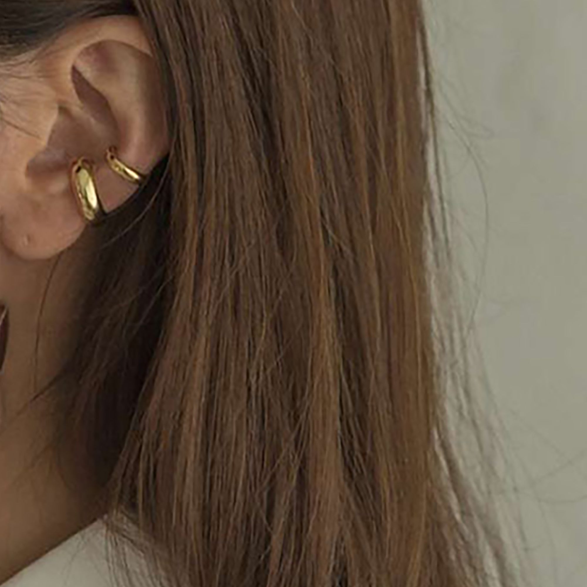 18K Gold Plated Suspender Ear Cuff Earrings