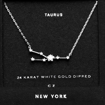 TAURUS CZ Star Necklace