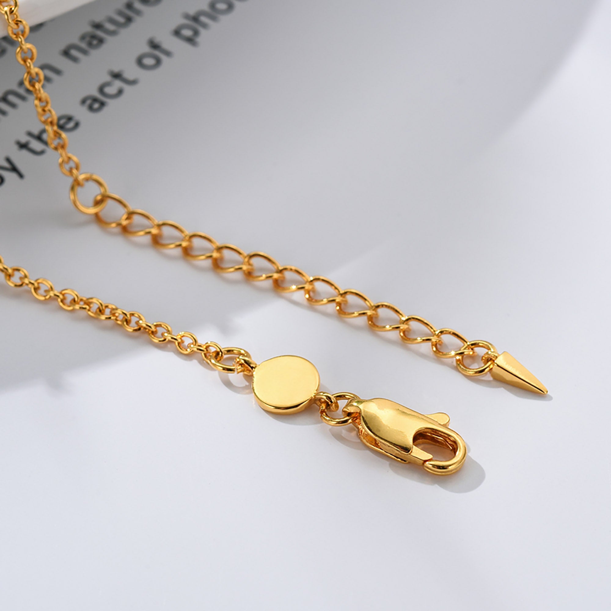 Gold Plated Leafs Pendant Necklace