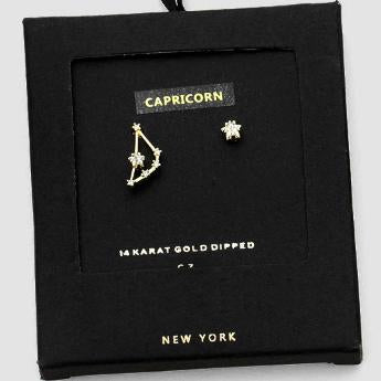 CARPRICORN CZ Star Earrings
