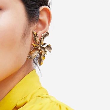 Chunky Flower Stud Earrings