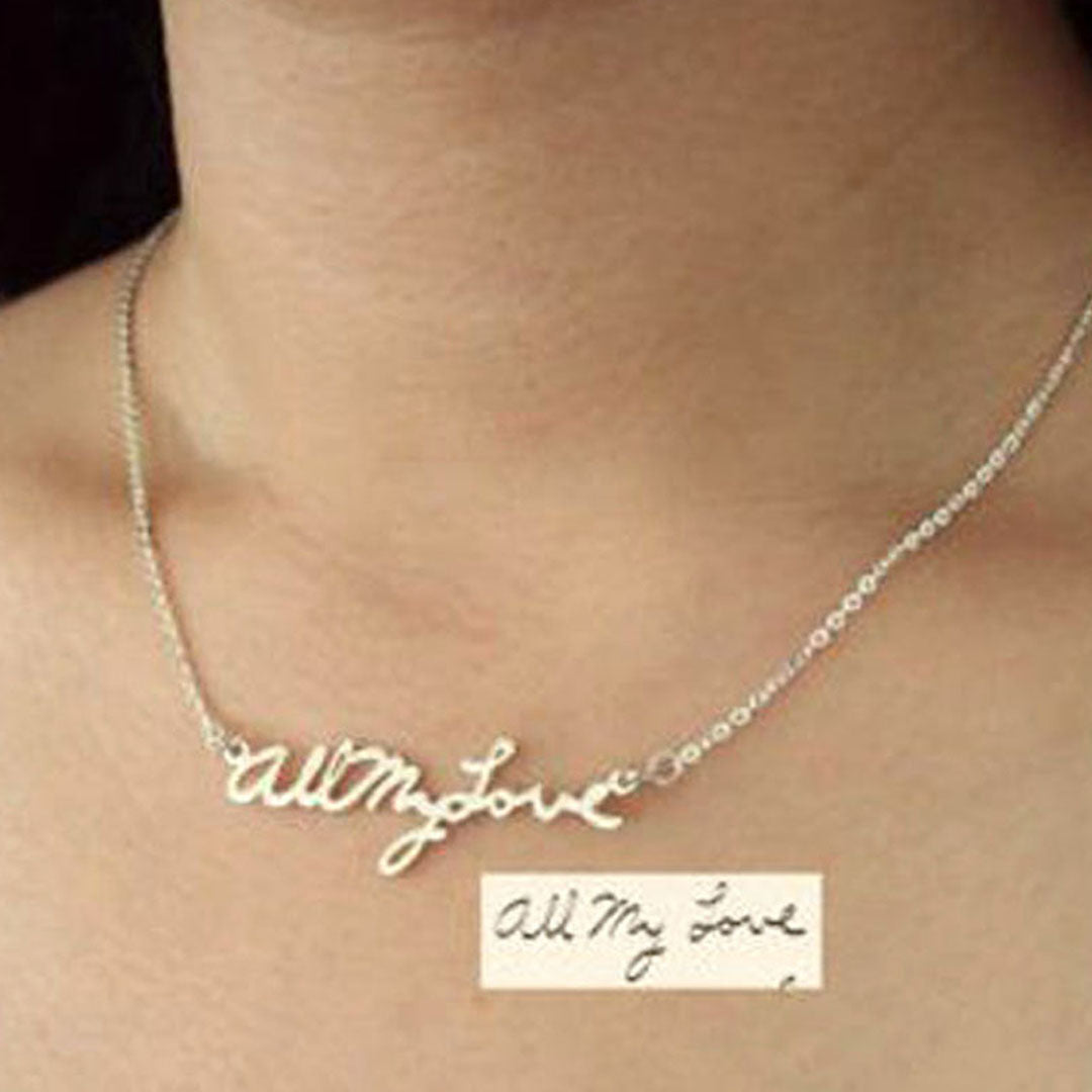 (Personalized) Handwriting Necklaces
