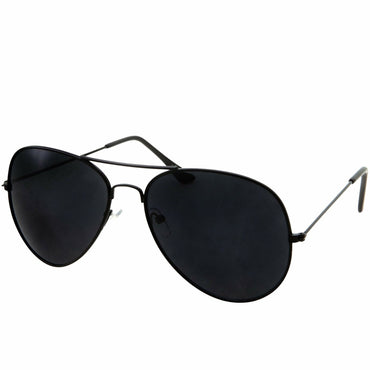 Oversized - 60mm Super Dark Lens Limo Tint Pilot Sunglasses - Men and Women Privacy Sunglasses