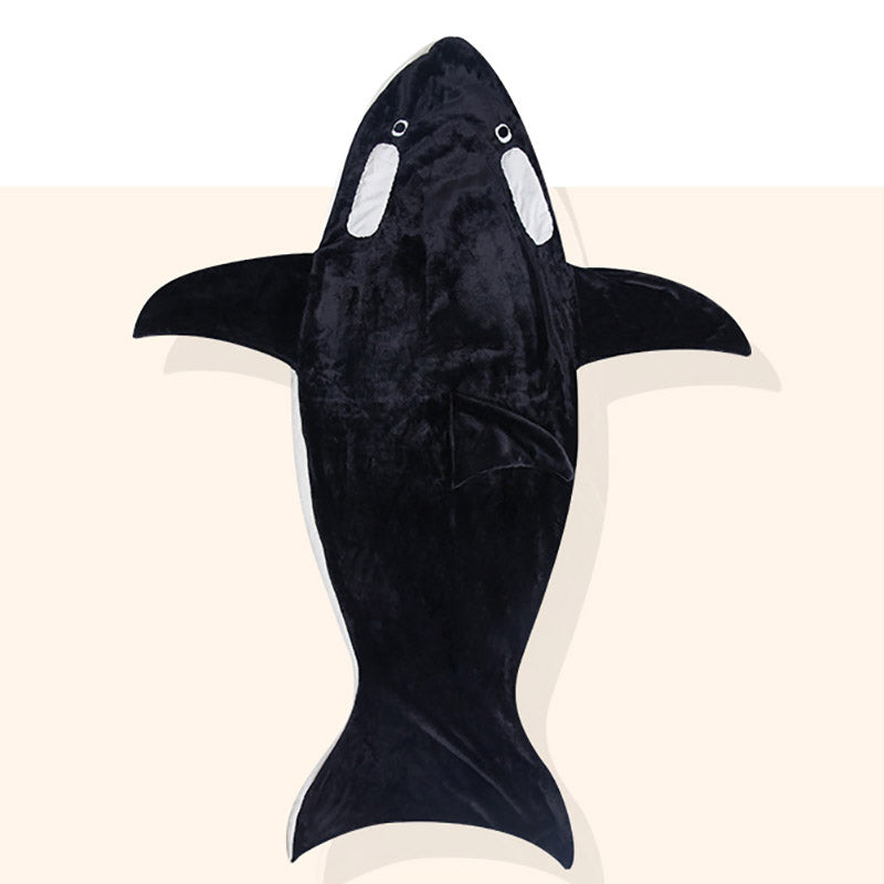 Whale Blanket for Boys Girls Super Soft Cozy Flannel Hoodie Shark Tail Wearable Fleece Throw Blanket Kids Cosplay Shark Costume Shark Gifts for Shark Lovers, Cosplay Shark)