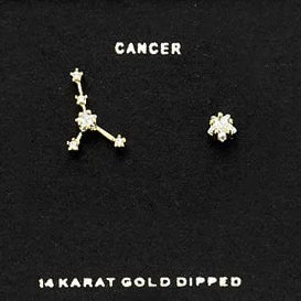 CANCER CZ Star Earrings
