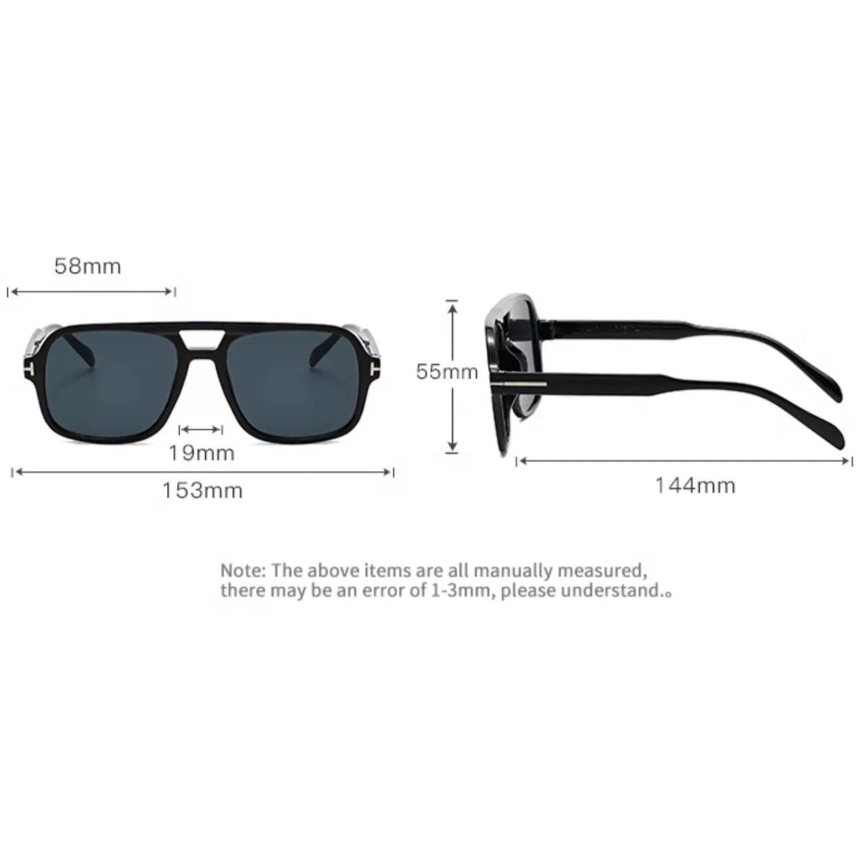 58mm Sunglasses Aviator