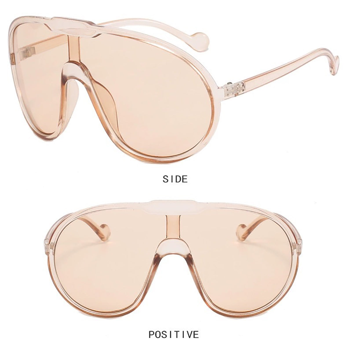 Unisex Oversized 65mm Sunglasses Aviator