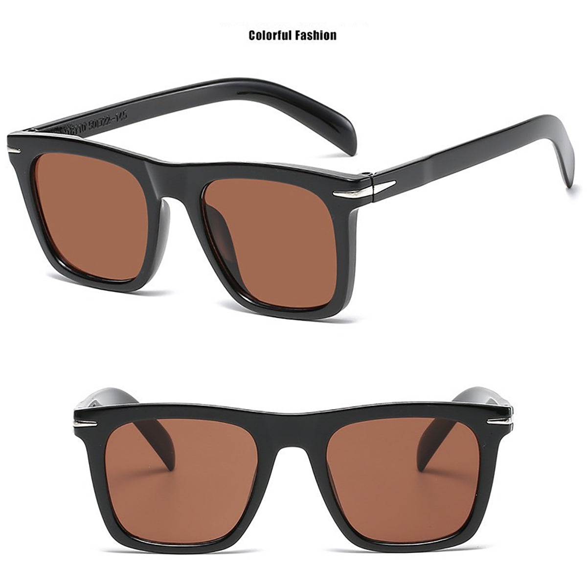 Unisex 50mm Sunglasses Flat Top