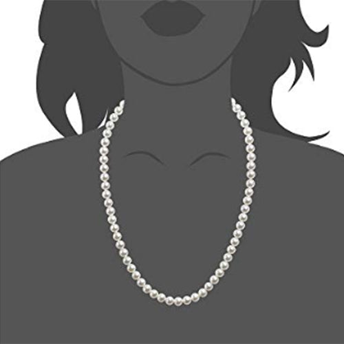 Vintage Pearl Chain Necklace (6mm / 8mm  / 10mm / 12mm)