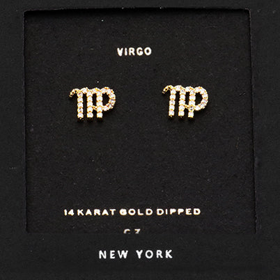 VIRGO CZ Star Earrings