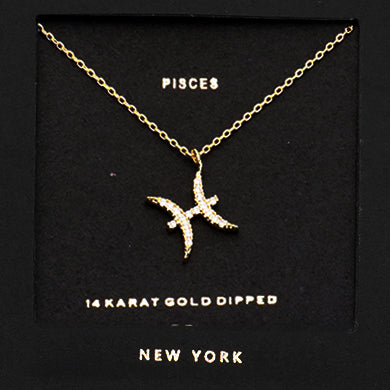 PISCES CZ Star Necklace