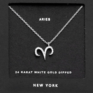 ARIES CZ Star Necklace