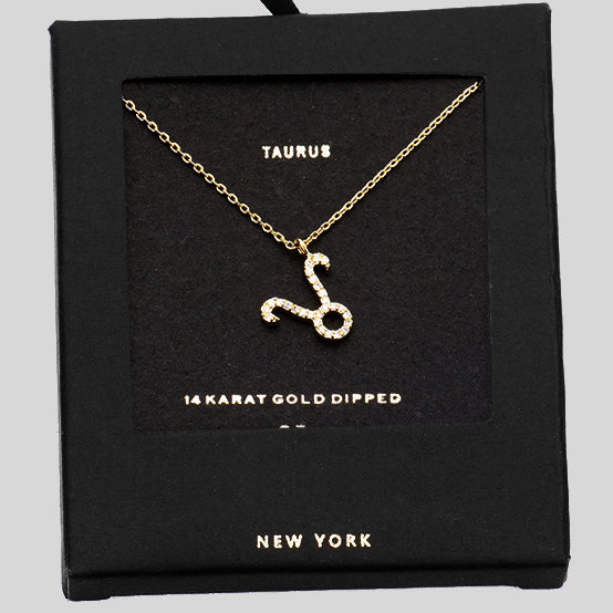 TAURUS CZ Star Necklace