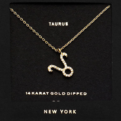 TAURUS CZ Star Necklace