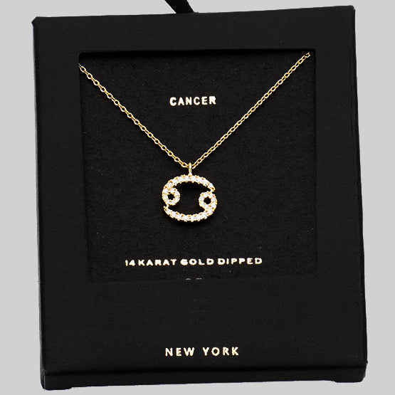 CANCER CZ Star Necklace