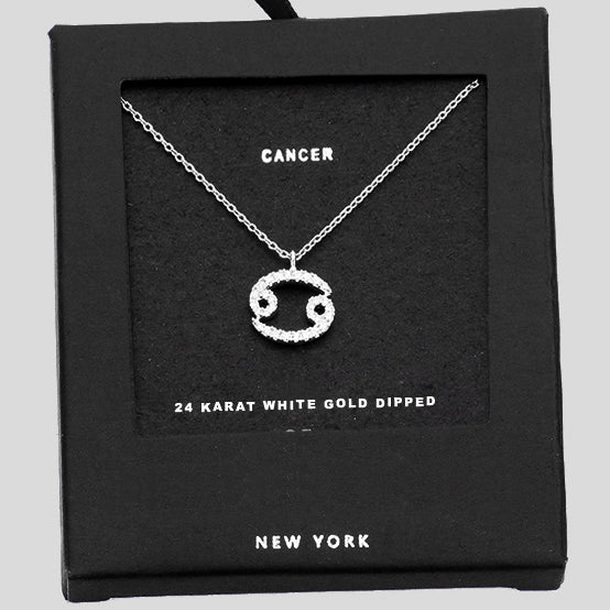 CANCER CZ Star Necklace