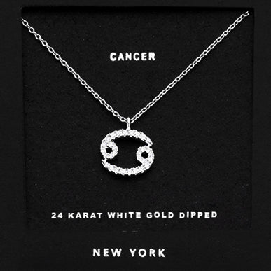 CANCER CZ Star Necklace