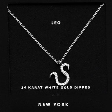 LEO CZ Star Necklace