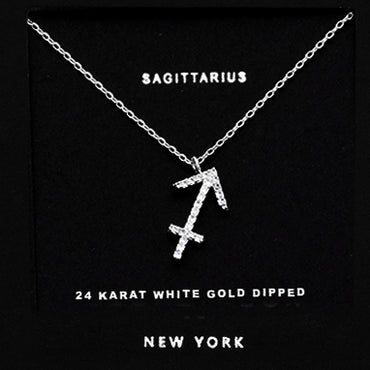 SAGITTARIUS CZ Star Necklace