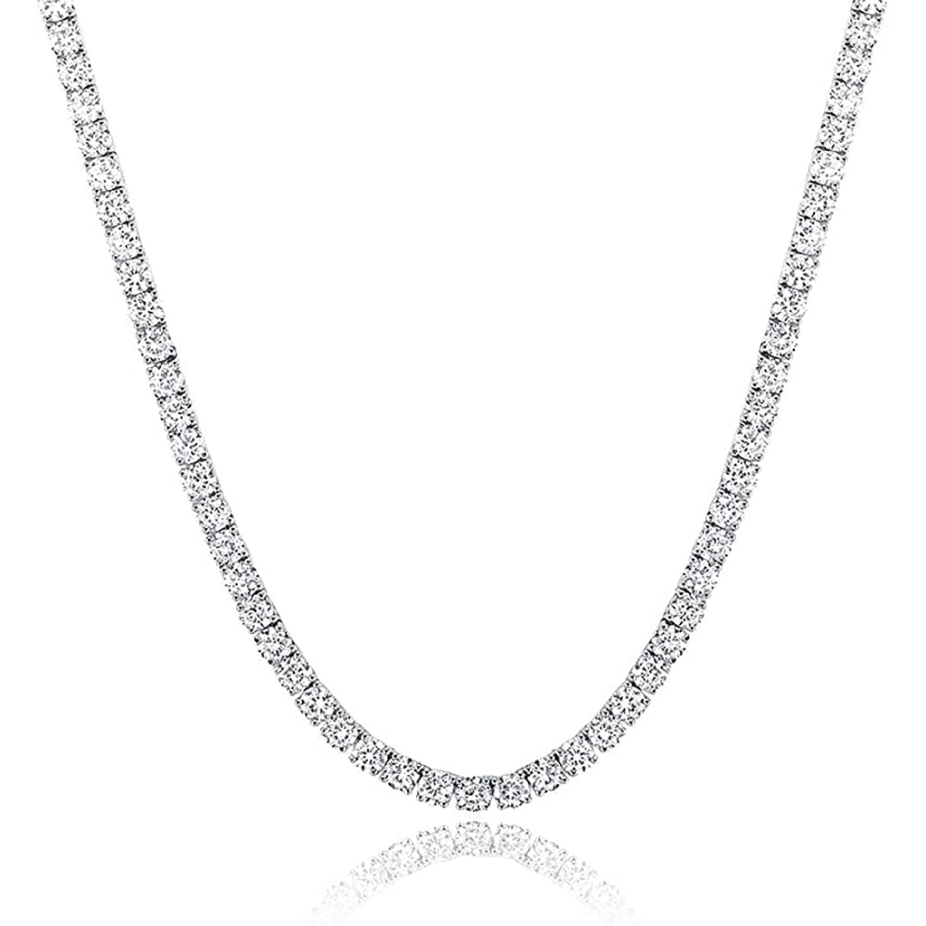 4 mm (7/818/20/22/30 inches) CZ Tennis Necklace