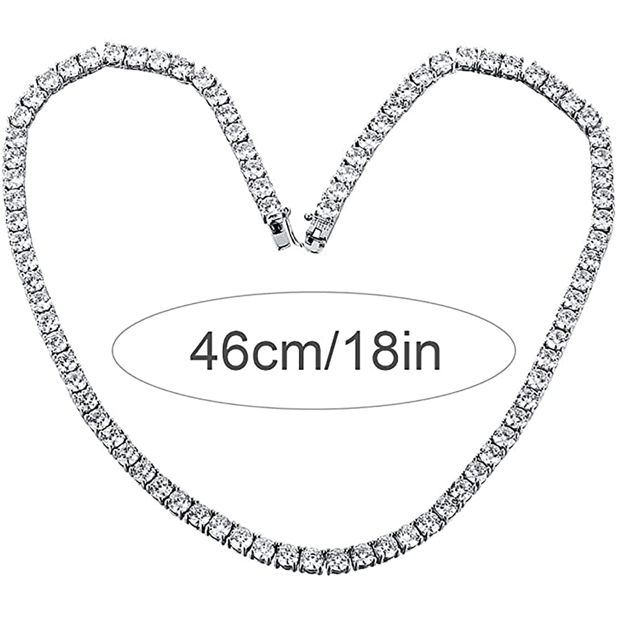 6 mm (18/20/22/30 inches) CZ Tennis Necklace