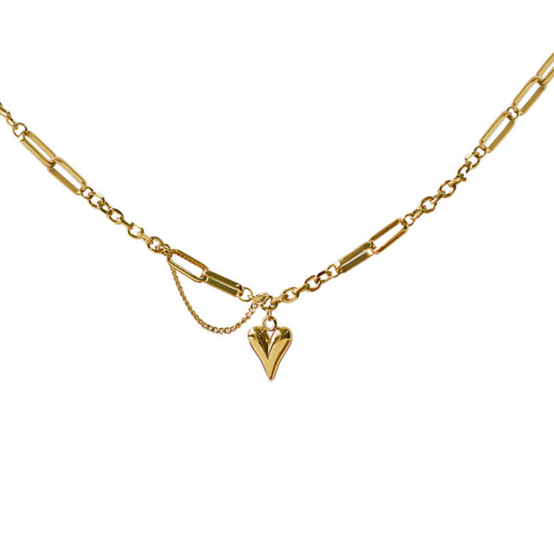 18K Gold Plated Heart Pendant Necklace AnChus