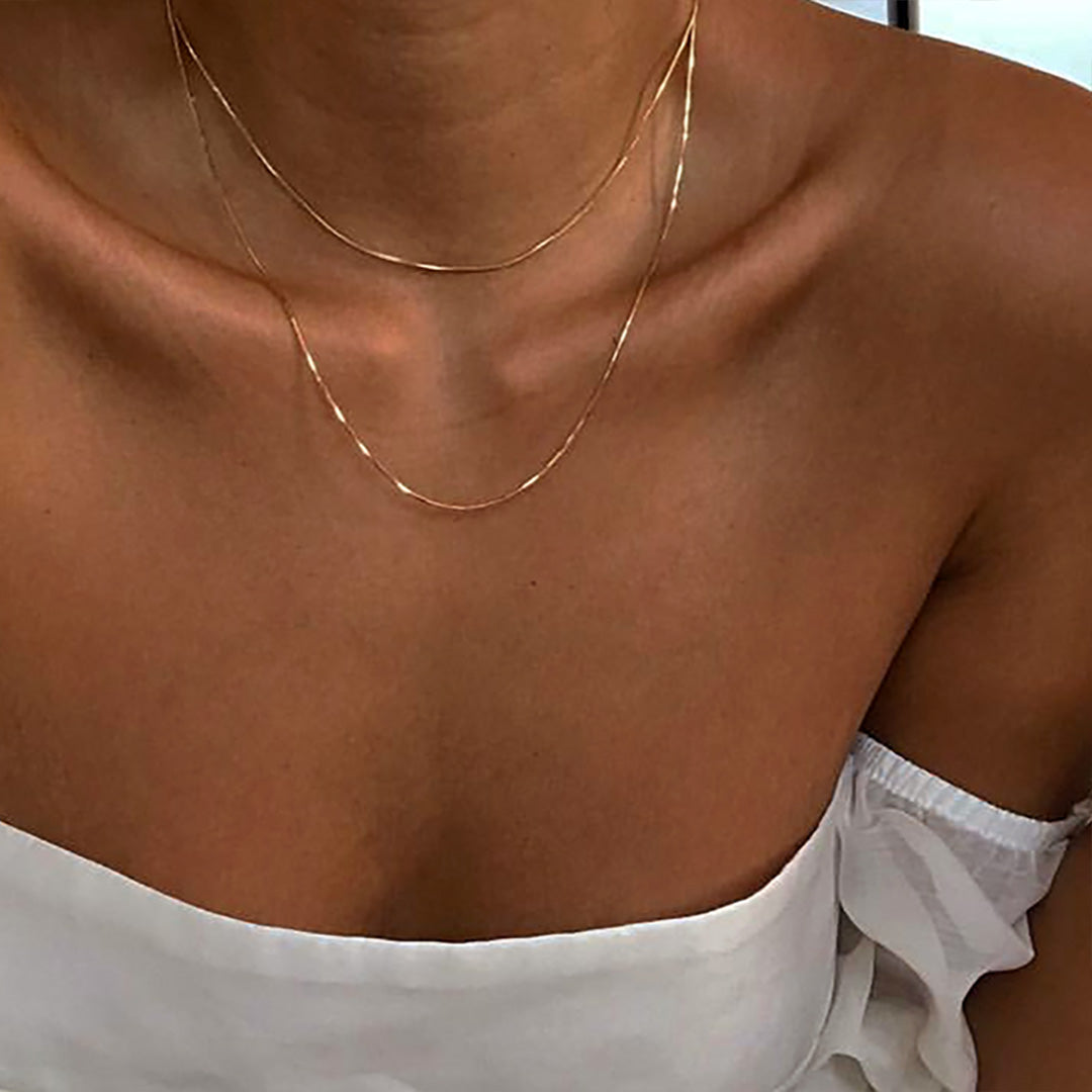 18K Gold Dipped Choker Necklace