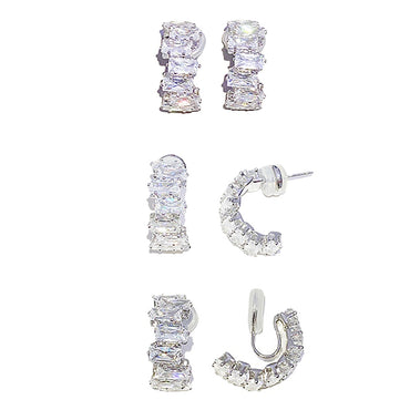 CZ Hoop Earrings Valentine Day Gift Mother's Day