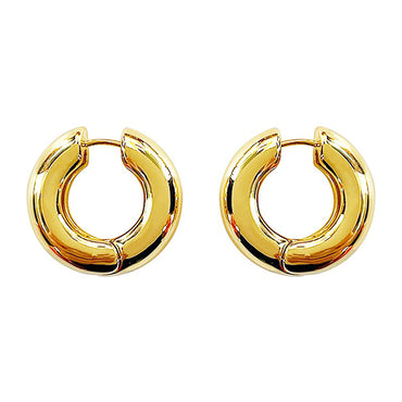 Gold Plated Hoop Dangle Earrings Valentine Day Gift Mother's Day
