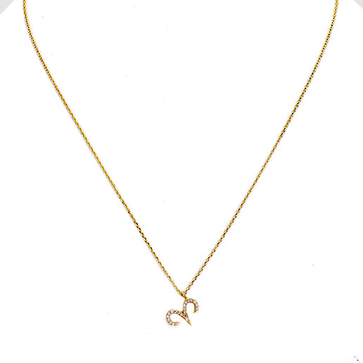 ARIES CZ Star Necklace