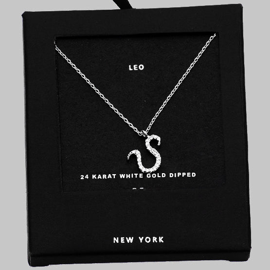 LEO CZ Star Necklace