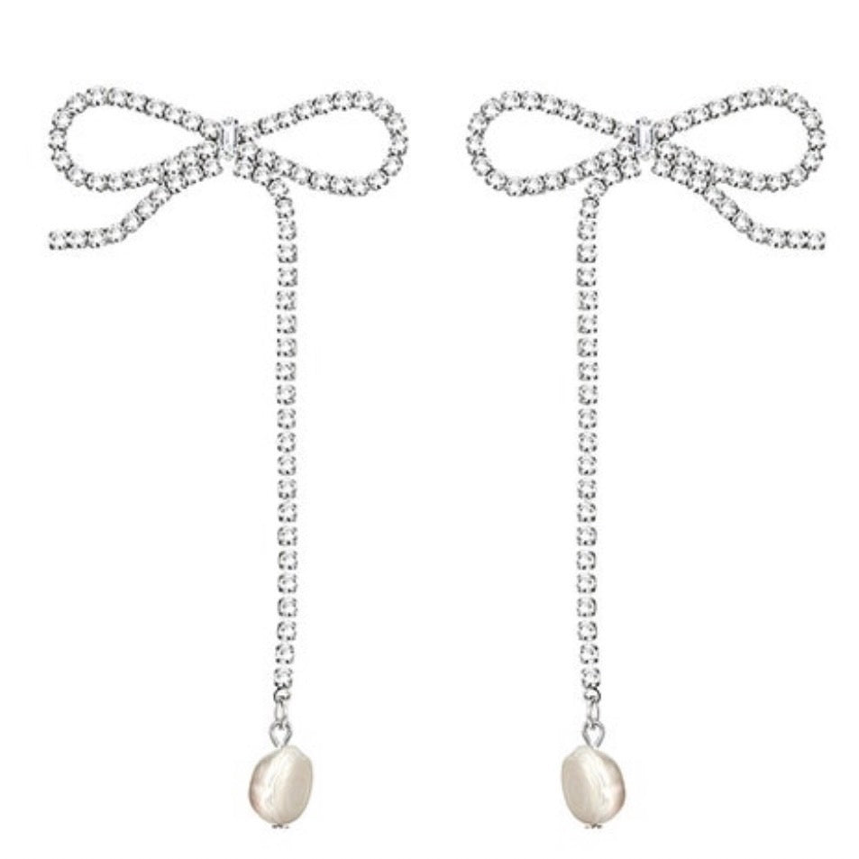 Effy Cultured Pearl & Diamond Bow Earrings, 14K Gold - QVC.com