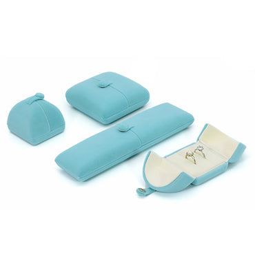 Light Blue Velvet Jewelry Box / Gift Box Vintage Gift Home Deco Decoration Design