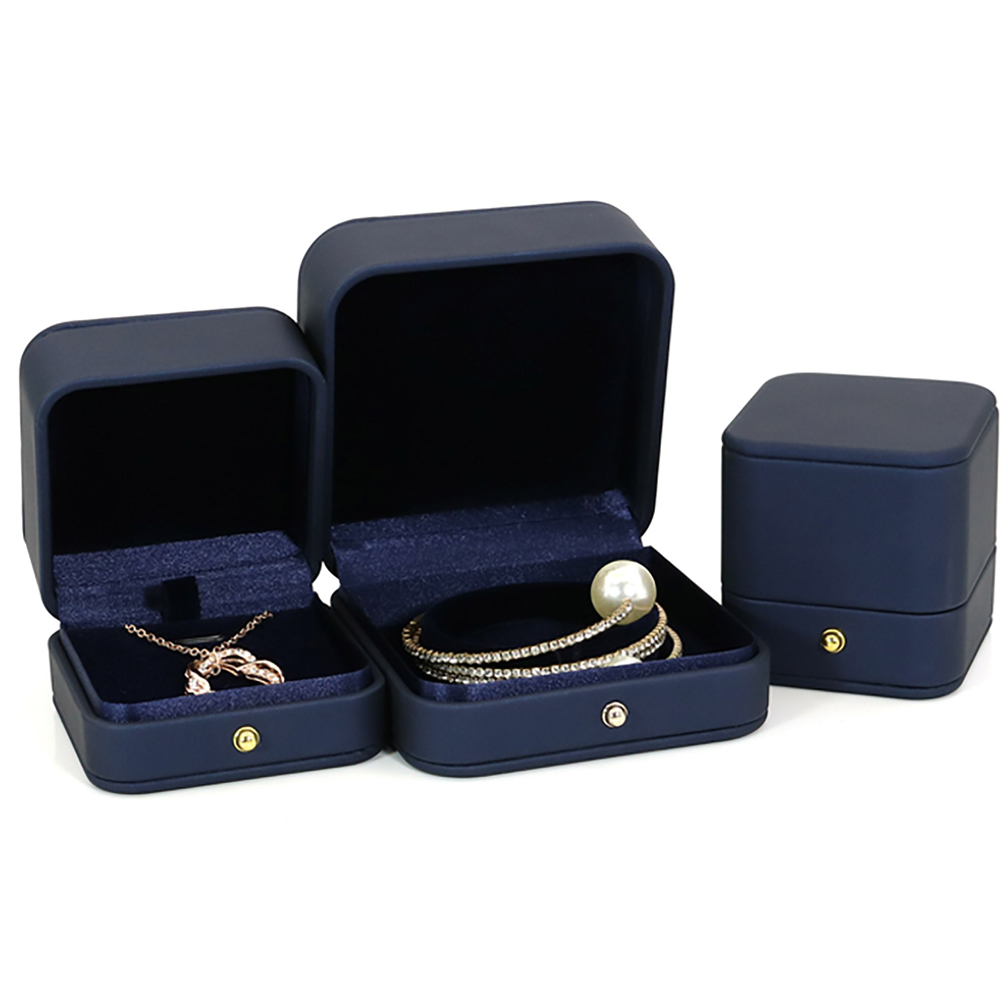Navy Jewelry Box / Gift Box Vintage Gift Home Deco Decoration Design
