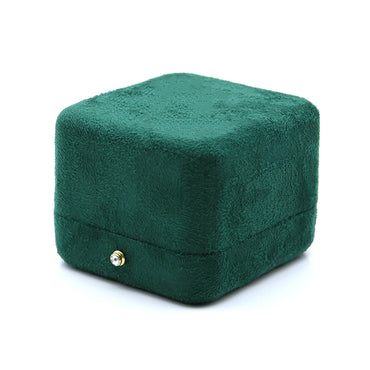 Green Velvet Jewelry Box / Gift Box Vintage Gift Home Deco Decoration Design