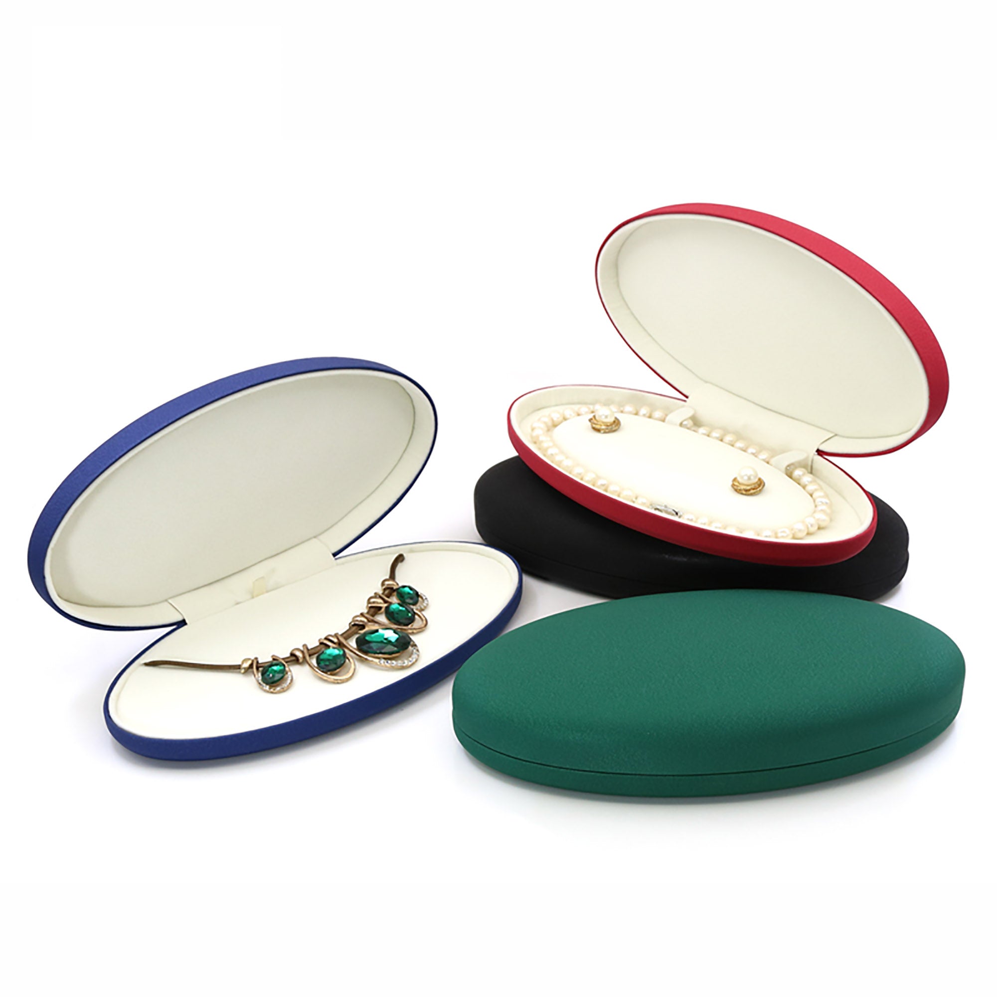 Oval Velvet Jewelry Box / Gift Box Vintage Gift Home Deco Decoration Design