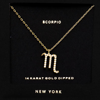 SCORPIO CZ Star Necklace