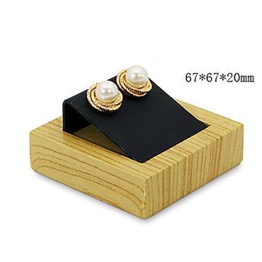 Wood Printed Earrings Display Jewelry Stand Vintage Gift Home Deco Decoration Design