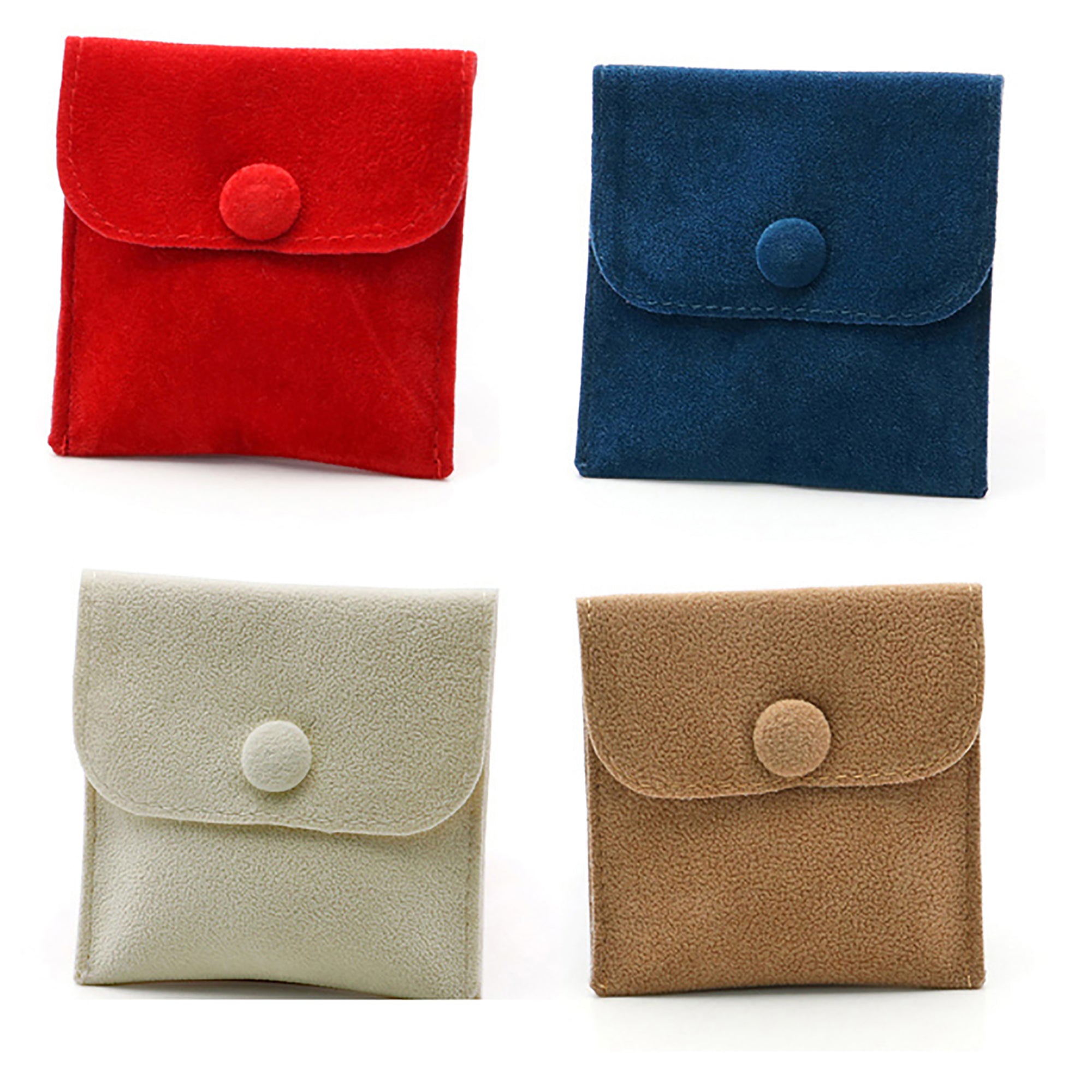 6 Colors Flannel Bag Jewelry Box Organizer Bags Set Vintage Gift Home Deco Decoration Design
