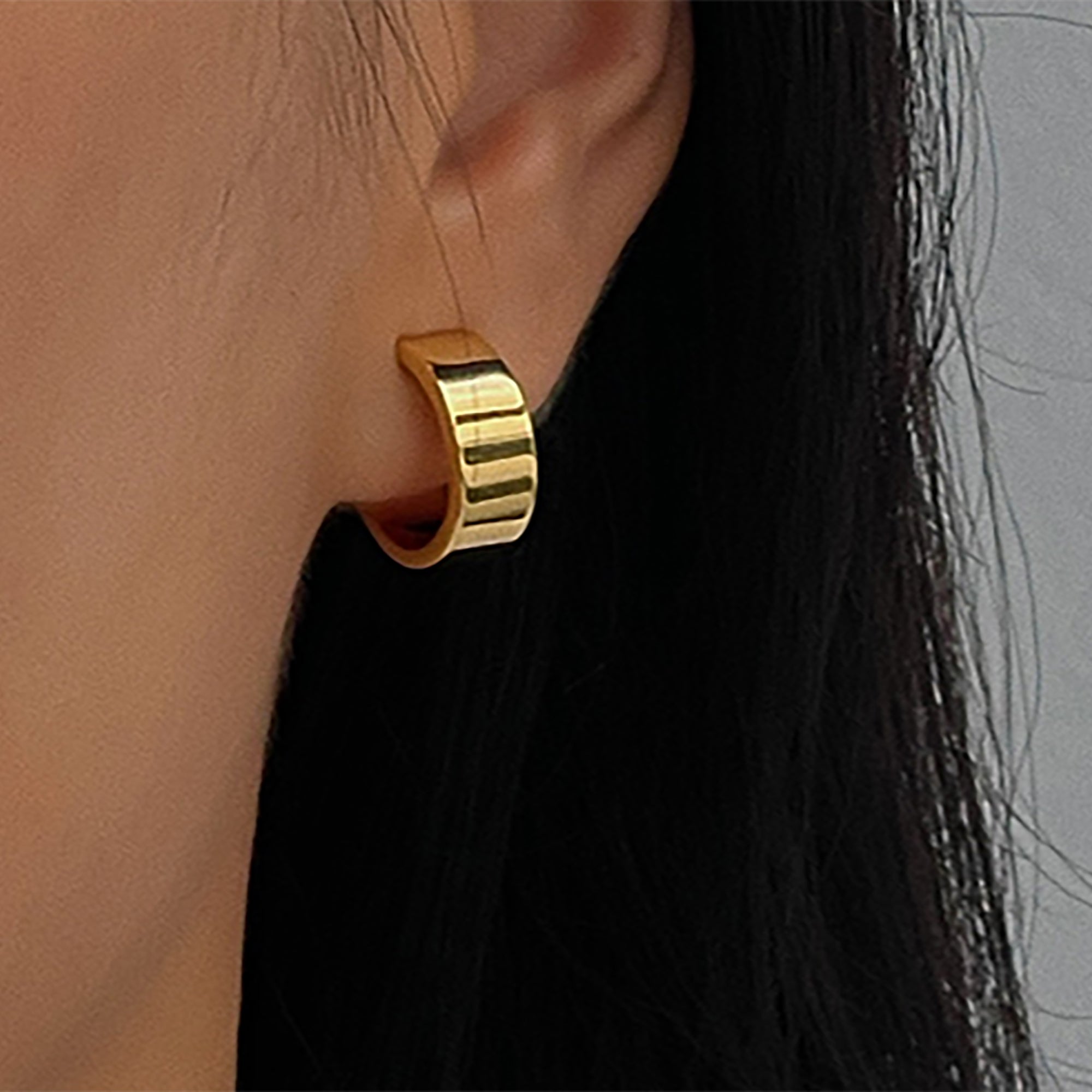 Gold Plated Hoop Earrings Valentine Day Gift birthday party anniversary