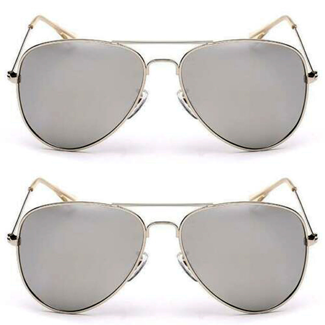 Oversized - 62mm Luxury Vintage Polarized Sunglasses Aviator Sun Glasses For Women Uni Sex Mirror