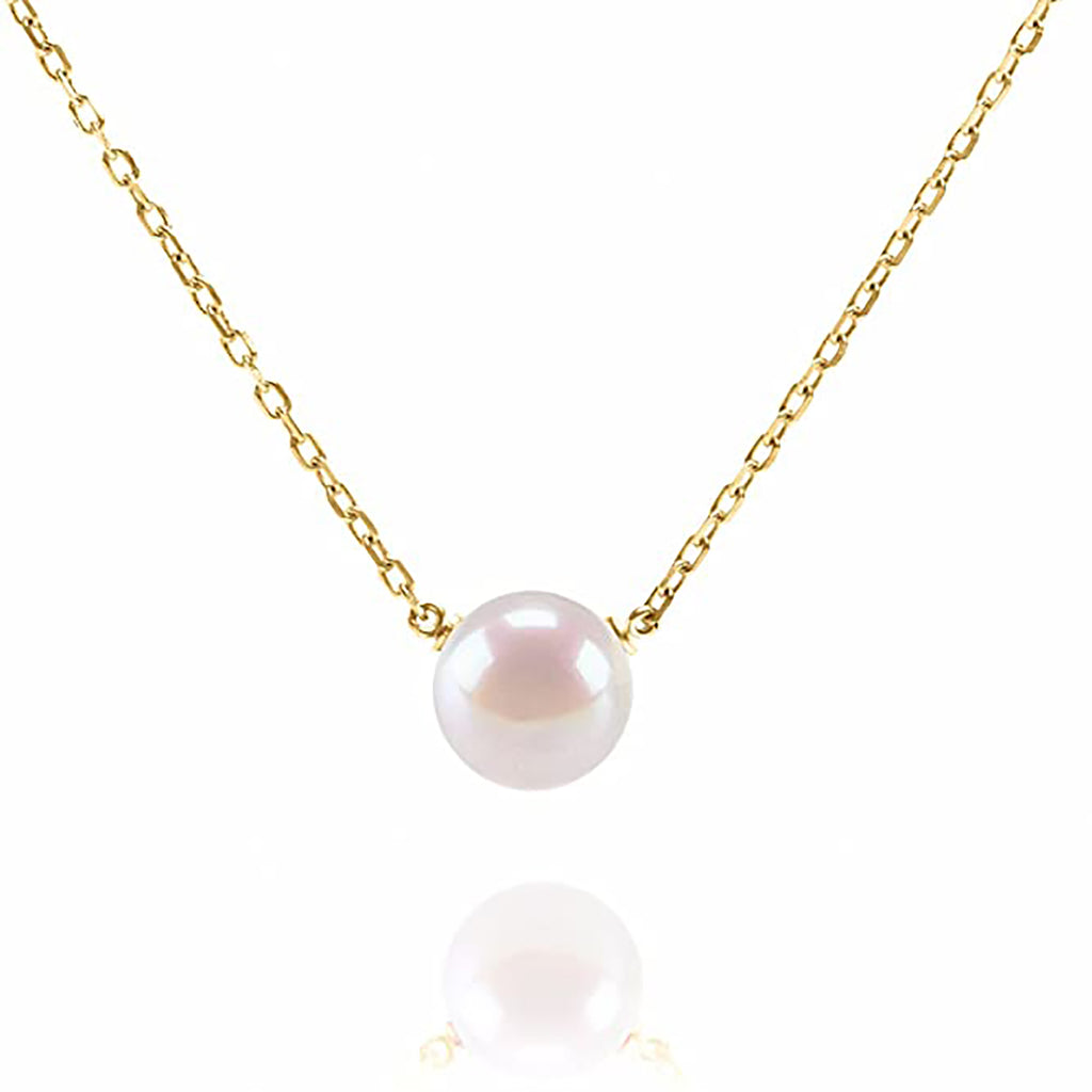 18K Gold Plated Pearls Pendant Necklace