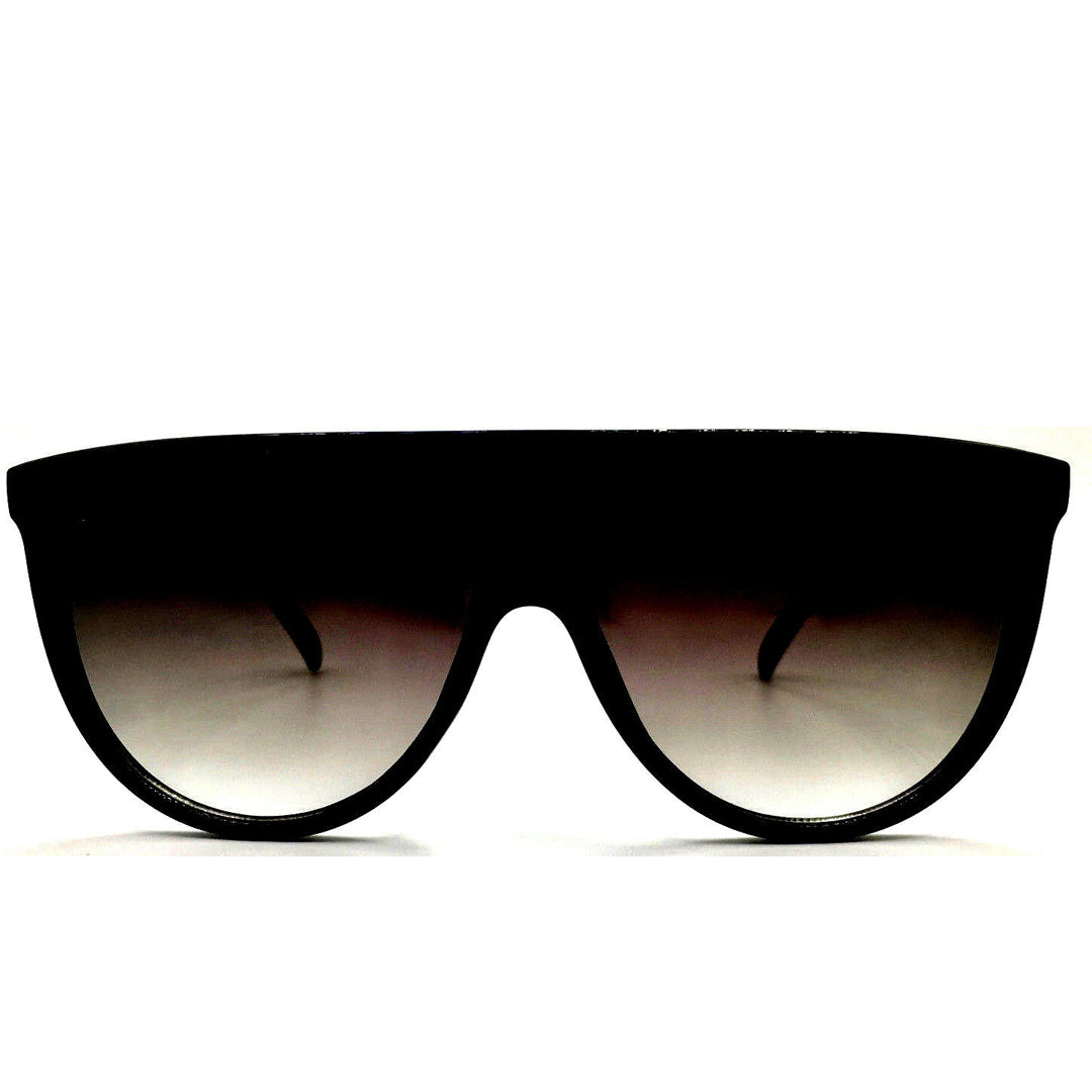 Oversized - 60mm Sunglasses SHADOW Thin Teardrop "BLACK" Oversized Flat Top Aviator Women KOLs