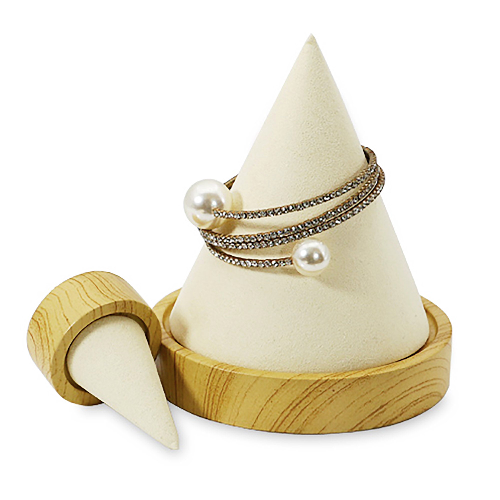 Cones Shape Ring Bangle Display Jewelry Stand Vintage Gift Home Deco Decoration Design Active