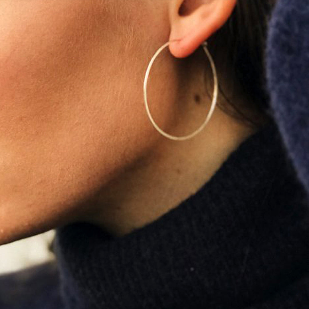 Minimal 2.25" Hoop Earrings