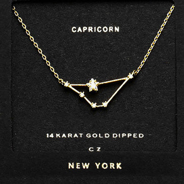 CAPRICORN CZ Star Necklace